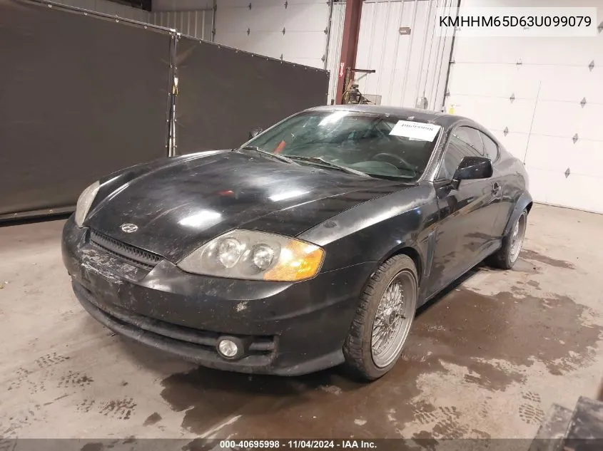 2003 Hyundai Tiburon VIN: KMHHM65D63U099079 Lot: 40695998