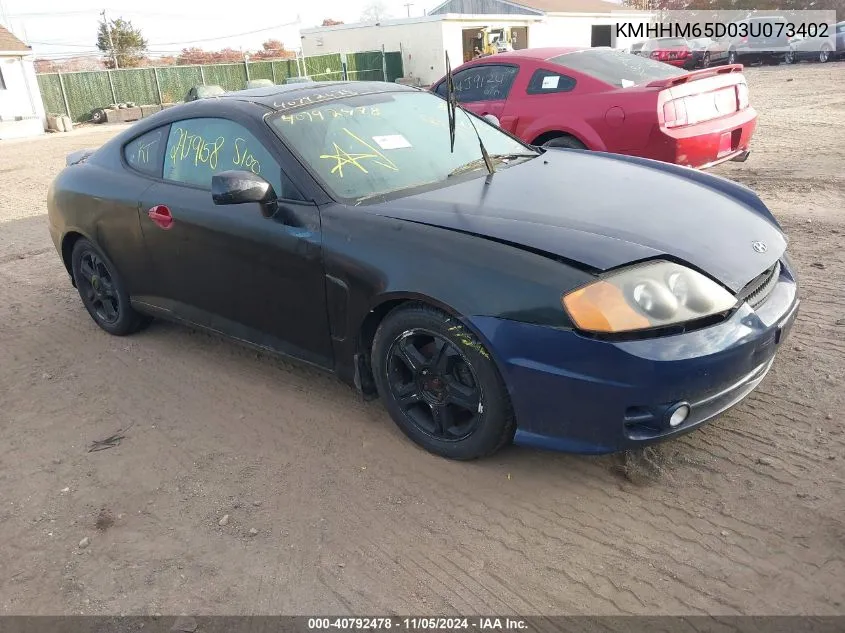 2003 Hyundai Tiburon VIN: KMHHM65D03U073402 Lot: 40792478