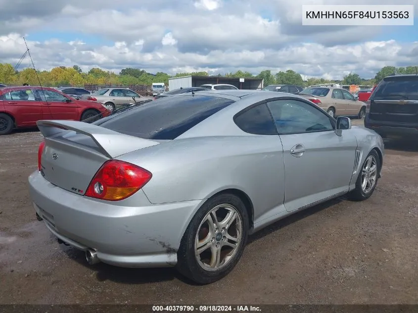 2004 Hyundai Tiburon Gt V6/Gt V6 Special Edition VIN: KMHHN65F84U153563 Lot: 40379790