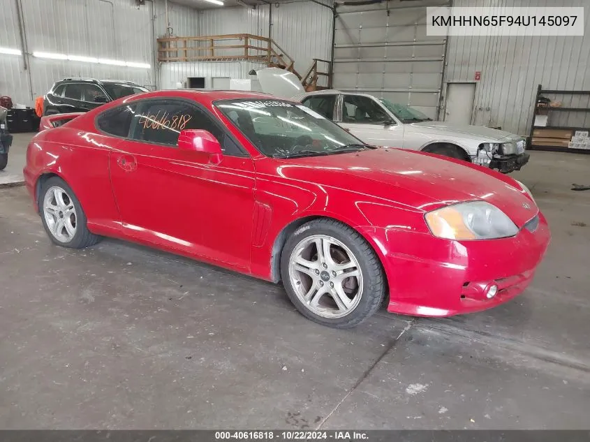 2004 Hyundai Tiburon Gt V6/Gt V6 Special Edition VIN: KMHHN65F94U145097 Lot: 40616818