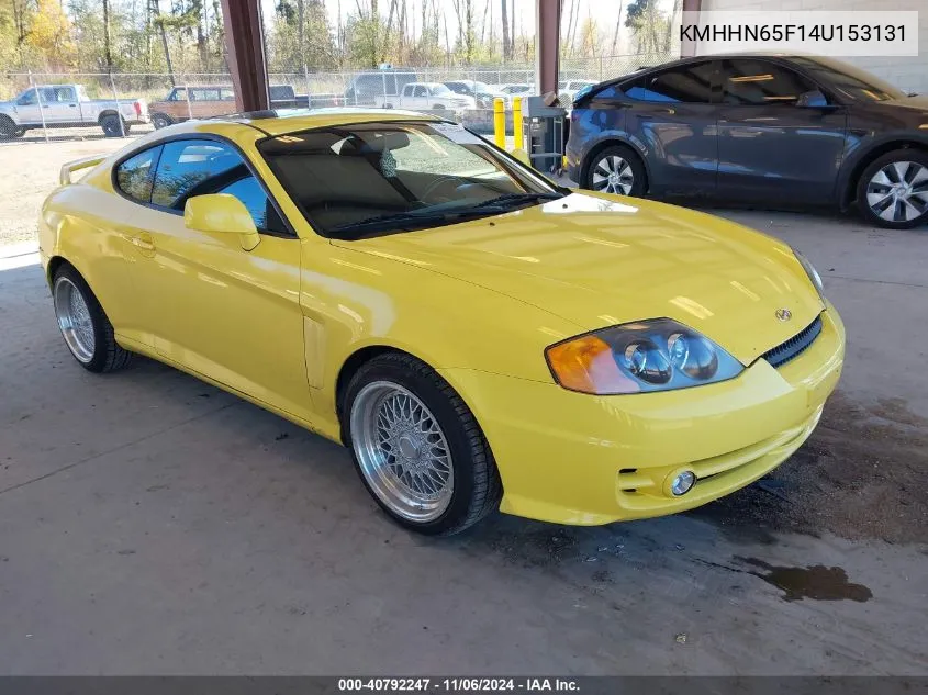 2004 Hyundai Tiburon Gt/Gt Sp Ed/Gt V6 Special Edition VIN: KMHHN65F14U153131 Lot: 40792247