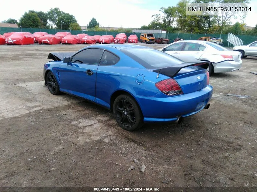 2005 Hyundai Tiburon Gt/Se VIN: KMHHN65F95U158014 Lot: 40493449