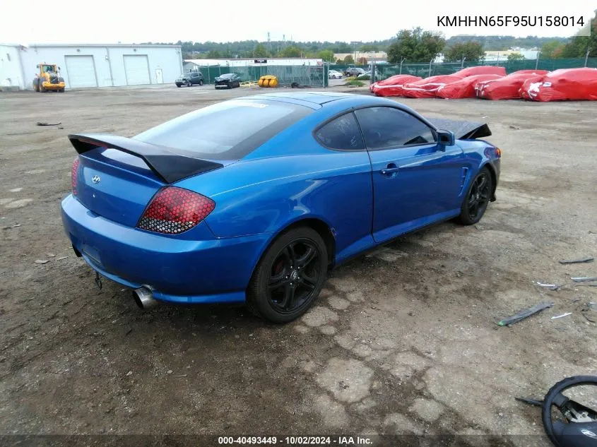 2005 Hyundai Tiburon Gt/Se VIN: KMHHN65F95U158014 Lot: 40493449