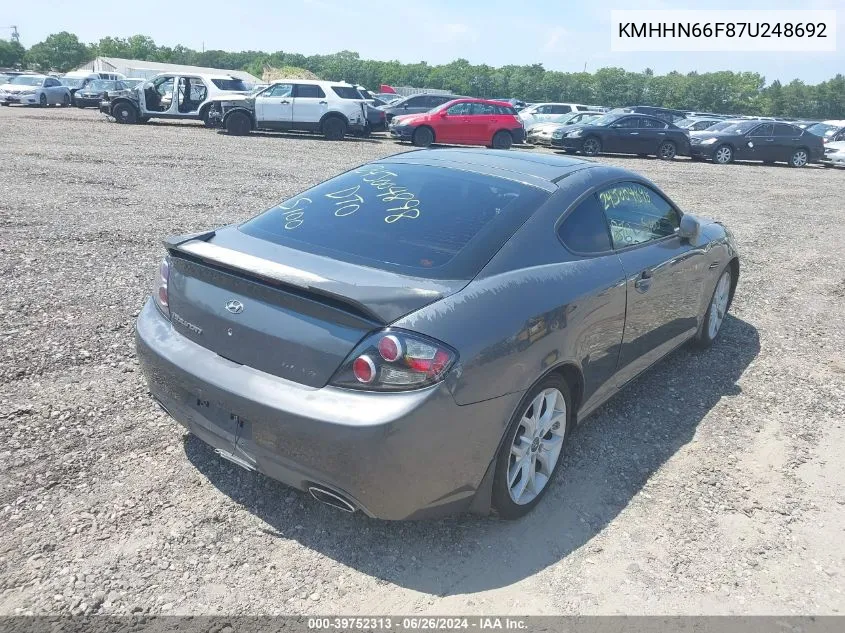 KMHHN66F87U248692 2007 Hyundai Tiburon Gt/Gt Limited/Se