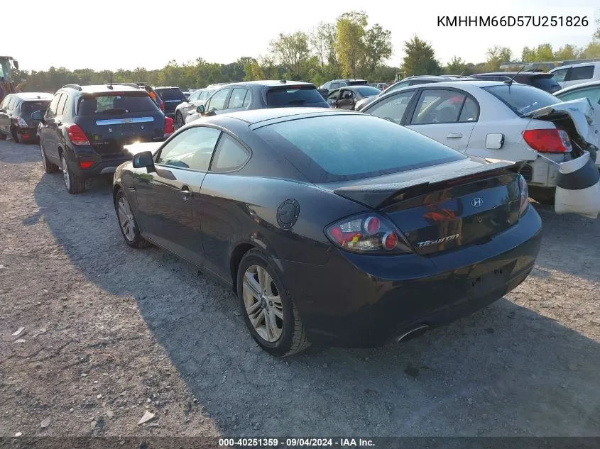 KMHHM66D57U251826 2007 Hyundai Tiburon Gs