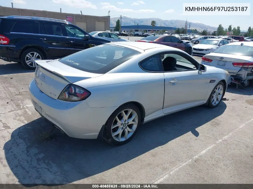 2007 Hyundai Tiburon Gt/Gt Limited/Se VIN: KMHHN66F97U253187 Lot: 40457431