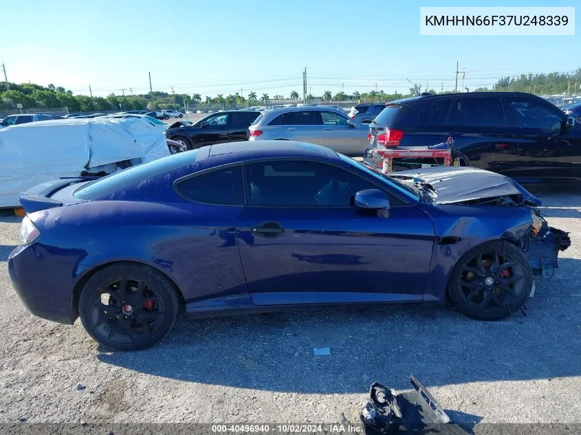 2007 Hyundai Tiburon Gt/Gt Limited/Se VIN: KMHHN66F37U248339 Lot: 40496940