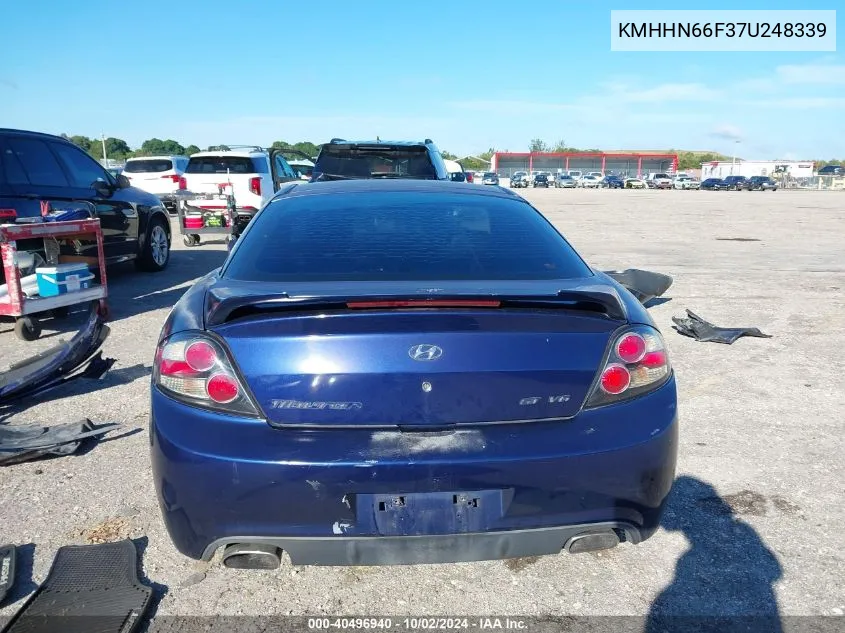 2007 Hyundai Tiburon Gt/Gt Limited/Se VIN: KMHHN66F37U248339 Lot: 40496940