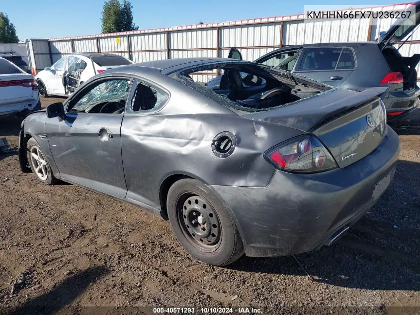 2007 Hyundai Tiburon Gt/Gt Limited/Se VIN: KMHHN66FX7U236267 Lot: 40571293