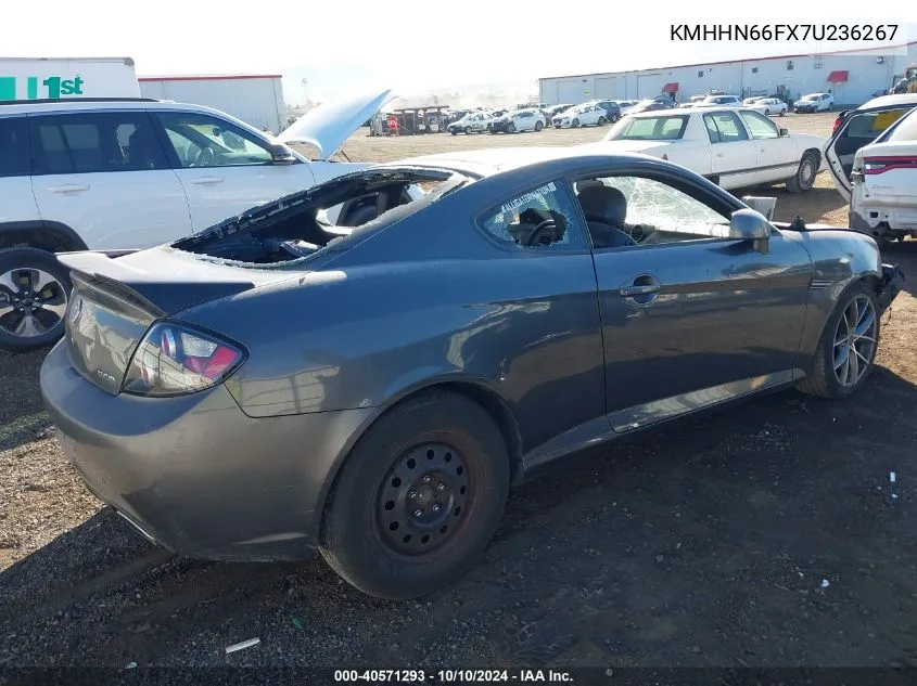 2007 Hyundai Tiburon Gt/Gt Limited/Se VIN: KMHHN66FX7U236267 Lot: 40571293