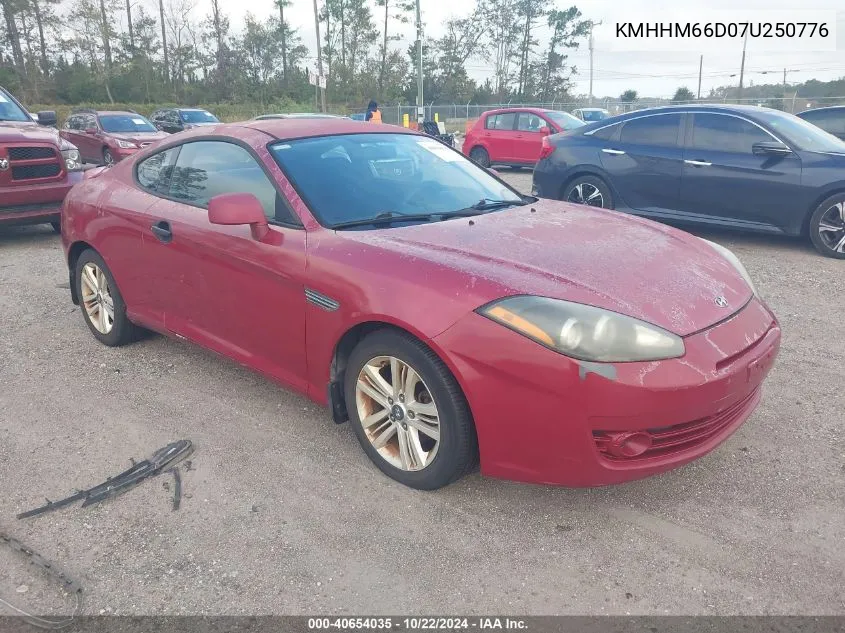 KMHHM66D07U250776 2007 Hyundai Tiburon Gs