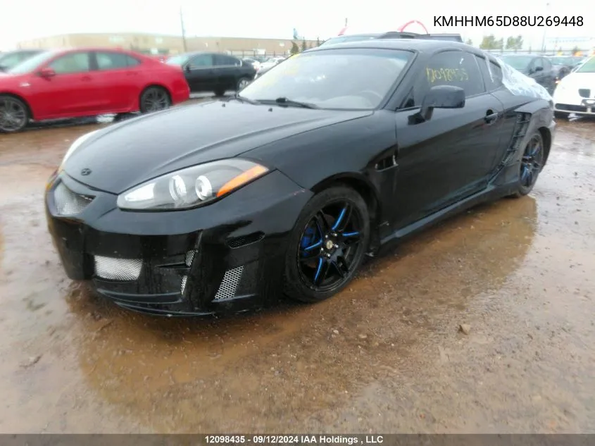 2008 Hyundai Tiburon VIN: KMHHM65D88U269448 Lot: 12098435