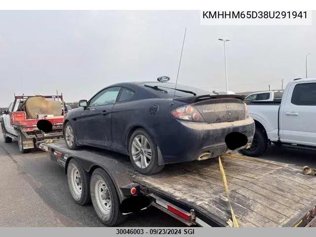 KMHHM65D38U291941 2008 Hyundai Tiburon Gs