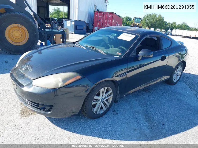 2008 Hyundai Tiburon Gs VIN: KMHHM66D28U291055 Lot: 39608036