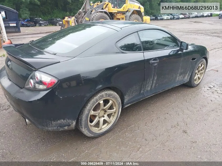 2008 Hyundai Tiburon Gs VIN: KMHHM66D68U295013 Lot: 39828409