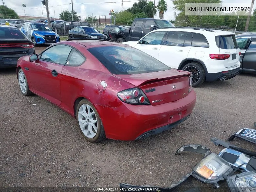 2008 Hyundai Tiburon Gt/Gt Limited/Se VIN: KMHHN66F68U276976 Lot: 40432271