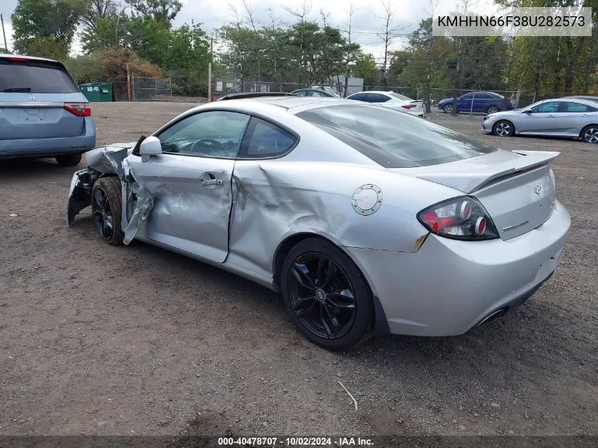 2008 Hyundai Tiburon Gt/Gt Limited/Se VIN: KMHHN66F38U282573 Lot: 40478707