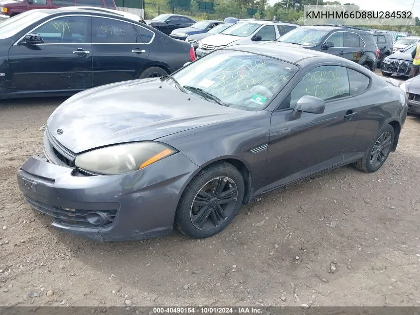 2008 Hyundai Tiburon Gs VIN: KMHHM66D88U284532 Lot: 40490154