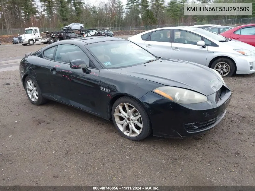 2008 Hyundai Tiburon Gt/Gt Limited/Se VIN: KMHHN66F58U293509 Lot: 40746856