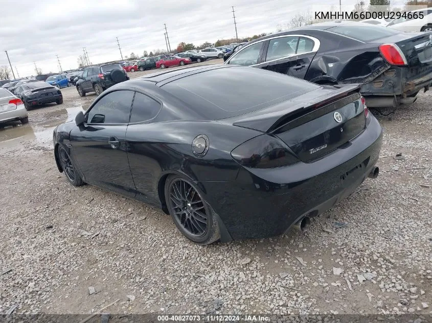 KMHHM66D08U294665 2008 Hyundai Tiburon Gs