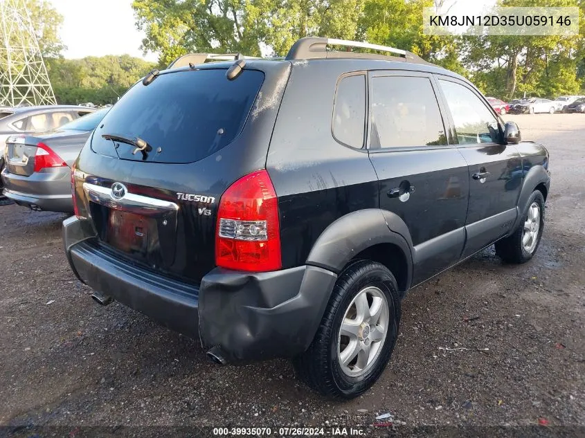 2005 Hyundai Tucson Gls/Lx VIN: KM8JN12D35U059146 Lot: 39935070