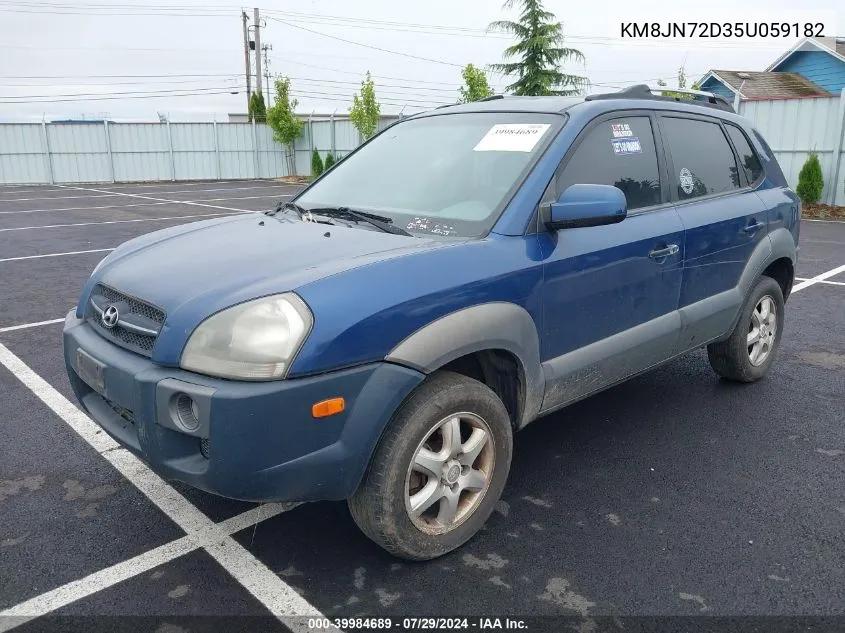 KM8JN72D35U059182 2005 Hyundai Tucson Gls/Lx