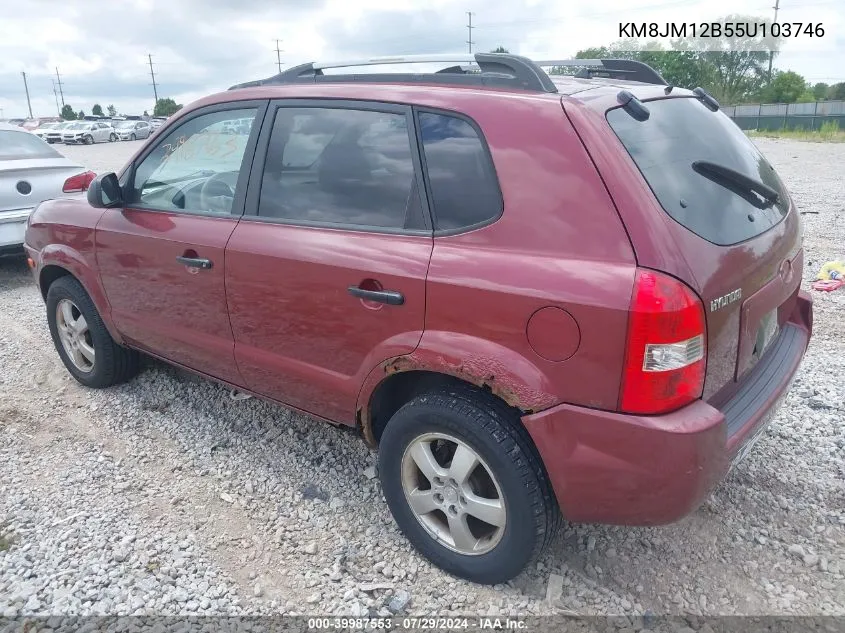 KM8JM12B55U103746 2005 Hyundai Tucson Gl