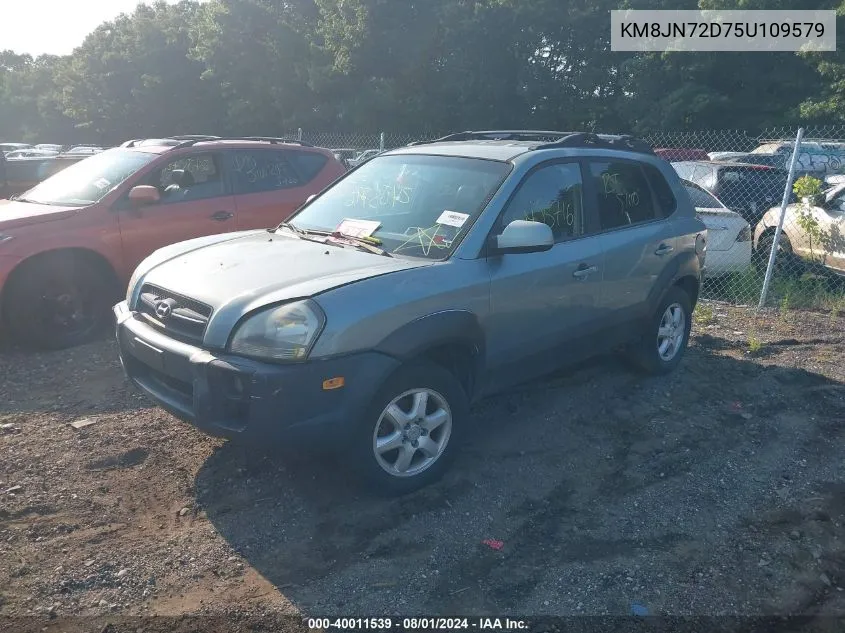 2005 Hyundai Tucson Gls/Lx VIN: KM8JN72D75U109579 Lot: 40011539