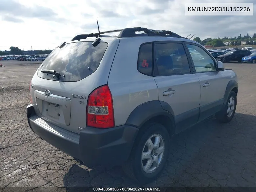 KM8JN72D35U150226 2005 Hyundai Tucson Gls/Lx