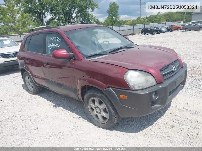 2005 Hyundai Tucson Gls/Lx VIN: KM8JN72D05U053324 Lot: 40106862