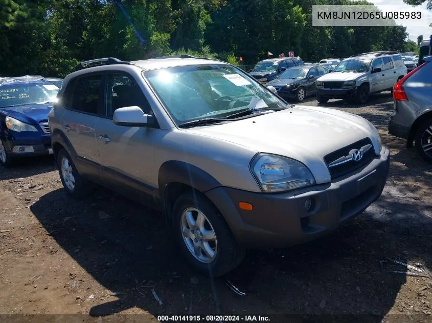 2005 Hyundai Tucson Gls/Lx VIN: KM8JN12D65U085983 Lot: 40141915