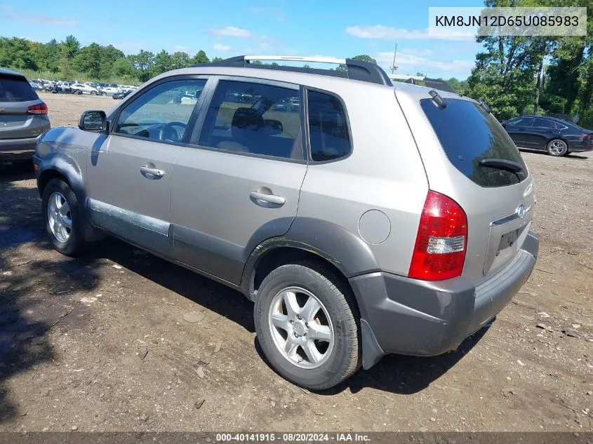 2005 Hyundai Tucson Gls/Lx VIN: KM8JN12D65U085983 Lot: 40141915