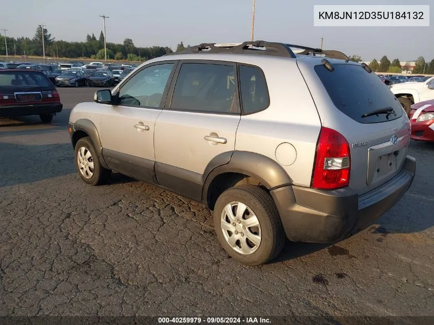 2005 Hyundai Tucson Gls/Lx VIN: KM8JN12D35U184132 Lot: 40259979