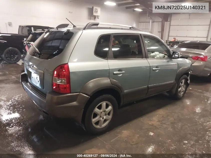 KM8JN72D25U140321 2005 Hyundai Tucson Gls/Lx