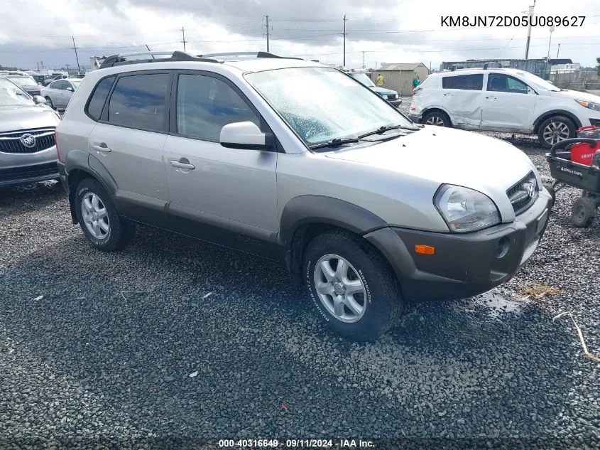 2005 Hyundai Tucson Gls/Lx VIN: KM8JN72D05U089627 Lot: 40316649