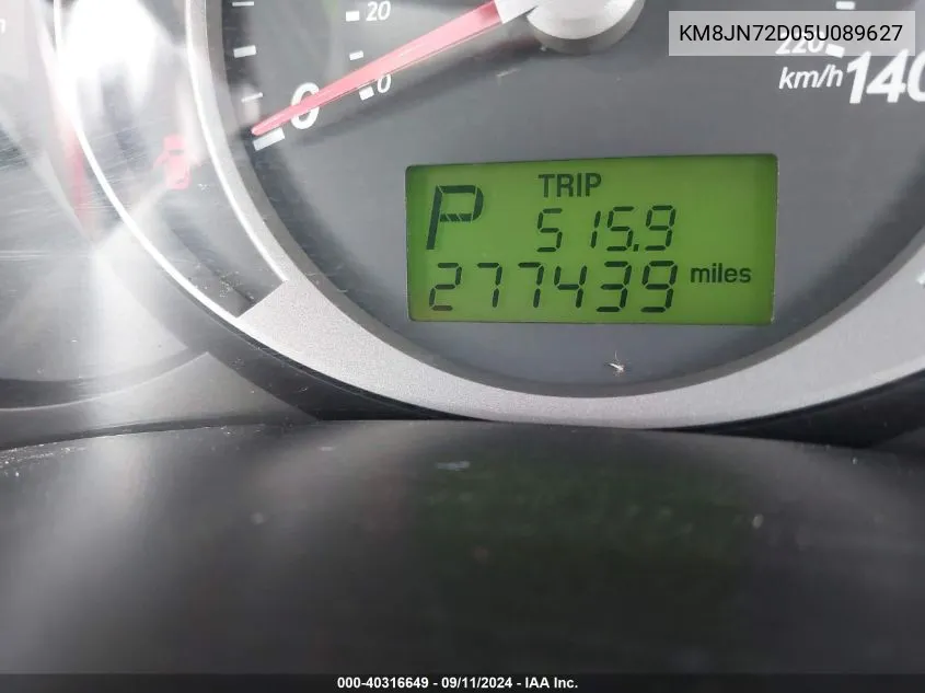 KM8JN72D05U089627 2005 Hyundai Tucson Gls/Lx