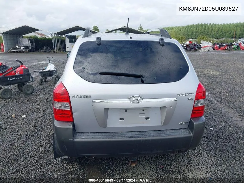 2005 Hyundai Tucson Gls/Lx VIN: KM8JN72D05U089627 Lot: 40316649