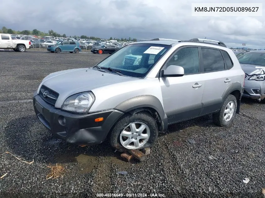 2005 Hyundai Tucson Gls/Lx VIN: KM8JN72D05U089627 Lot: 40316649