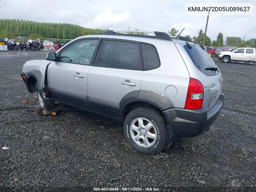 2005 Hyundai Tucson Gls/Lx VIN: KM8JN72D05U089627 Lot: 40316649