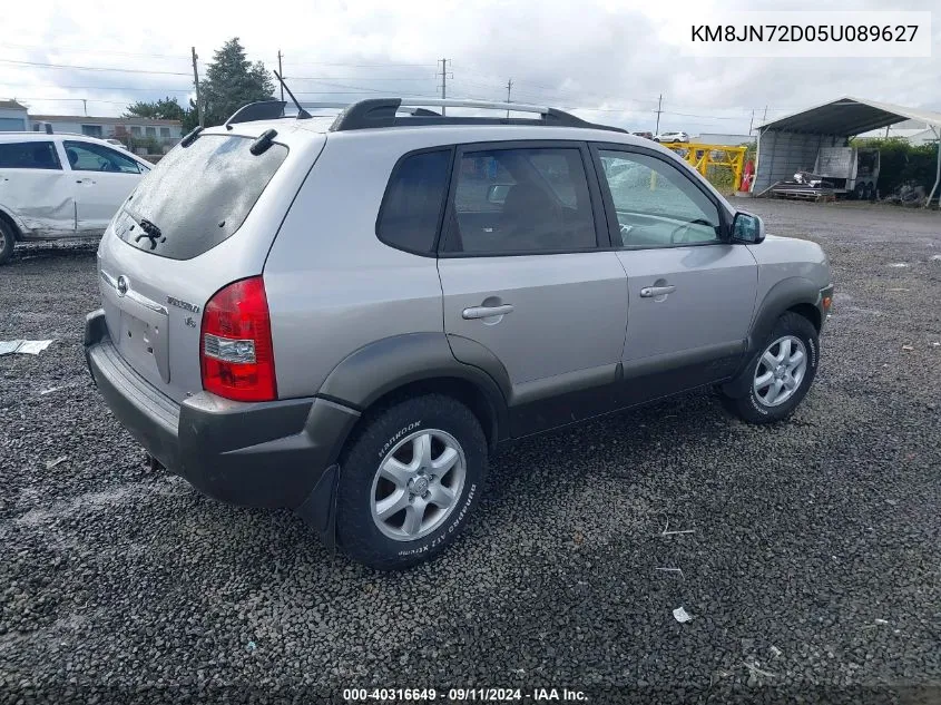 2005 Hyundai Tucson Gls/Lx VIN: KM8JN72D05U089627 Lot: 40316649