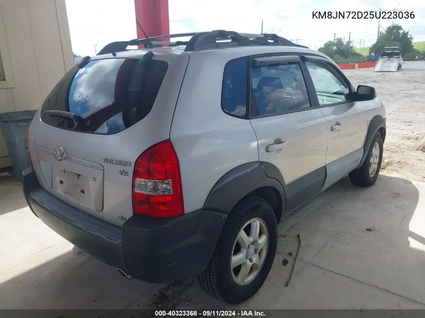 2005 Hyundai Tucson Gls/Lx VIN: KM8JN72D25U223036 Lot: 40323368