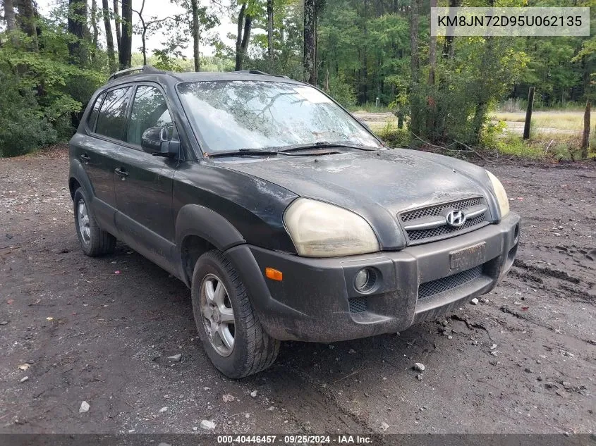 2005 Hyundai Tucson Gls/Lx VIN: KM8JN72D95U062135 Lot: 40446457