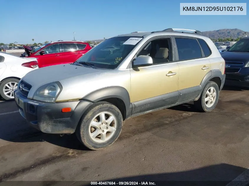 2005 Hyundai Tucson Gls/Lx VIN: KM8JN12D95U102176 Lot: 40457684