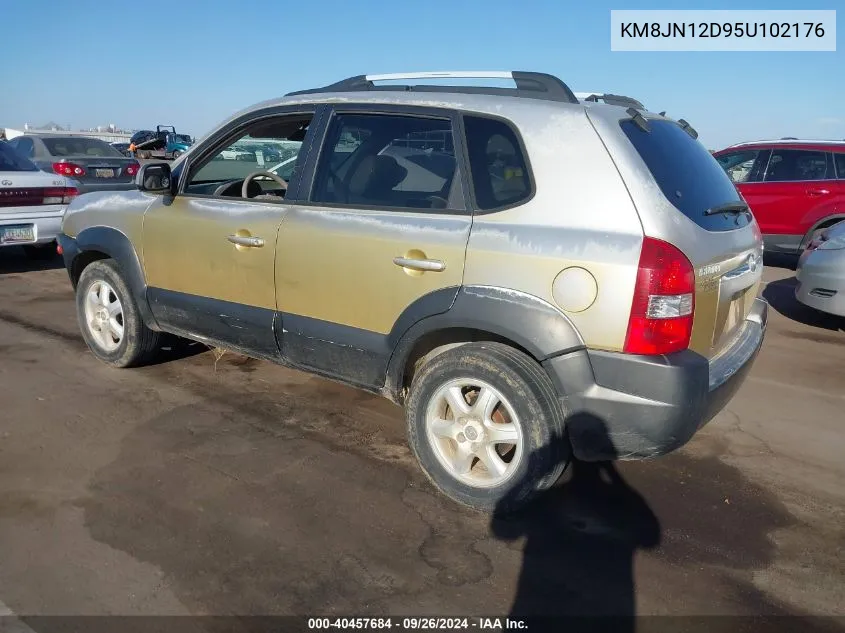 2005 Hyundai Tucson Gls/Lx VIN: KM8JN12D95U102176 Lot: 40457684