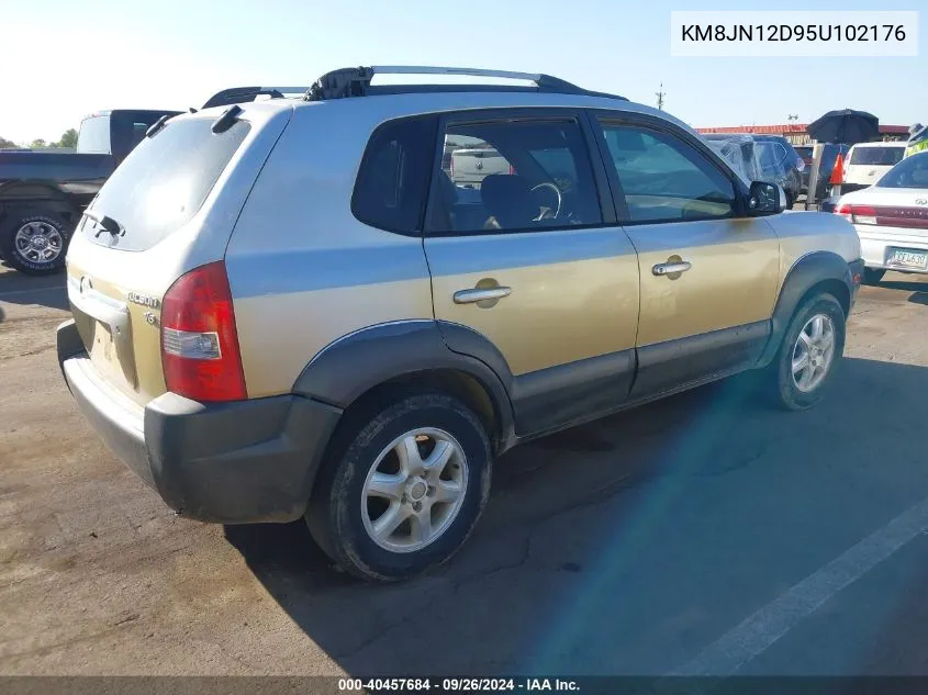 2005 Hyundai Tucson Gls/Lx VIN: KM8JN12D95U102176 Lot: 40457684