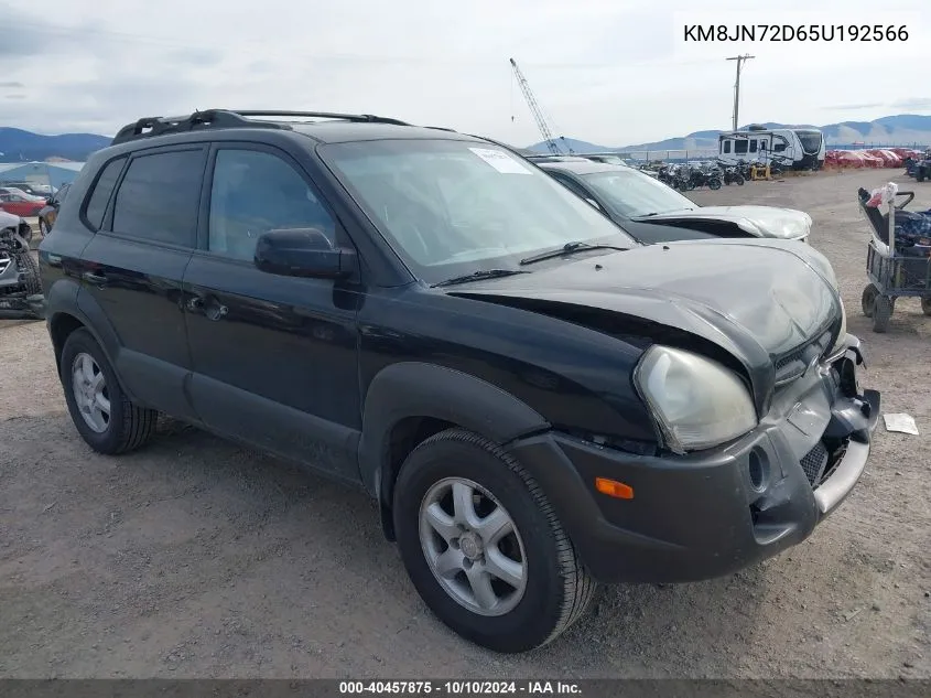 2005 Hyundai Tucson Gls/Lx VIN: KM8JN72D65U192566 Lot: 40457875