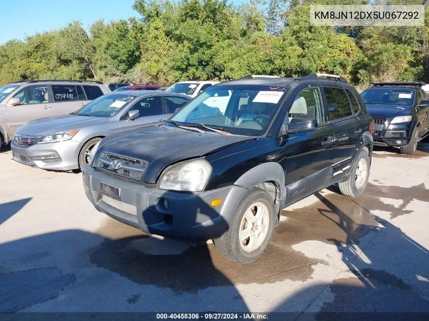 2005 Hyundai Tucson Gls/Lx VIN: KM8JN12DX5U067292 Lot: 40458306