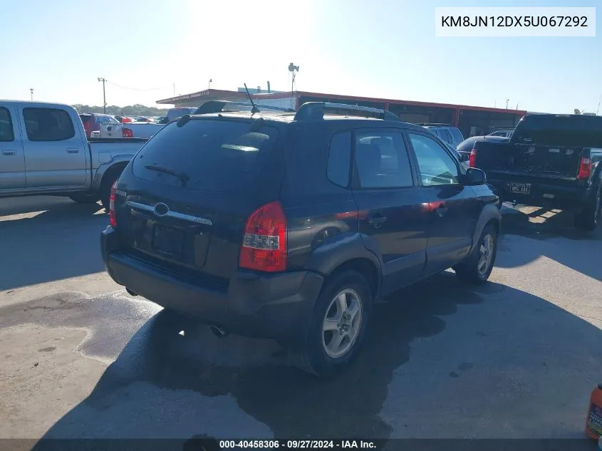 KM8JN12DX5U067292 2005 Hyundai Tucson Gls/Lx