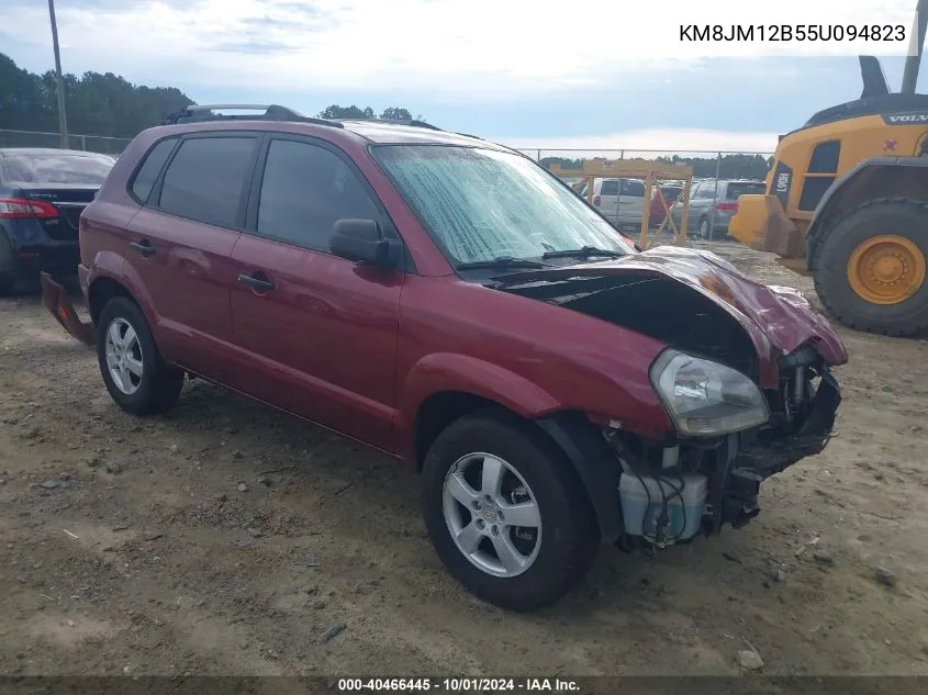 2005 Hyundai Tucson Gl VIN: KM8JM12B55U094823 Lot: 40466445