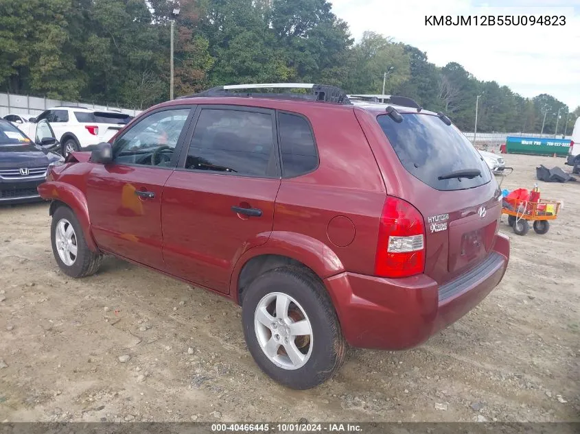 2005 Hyundai Tucson Gl VIN: KM8JM12B55U094823 Lot: 40466445